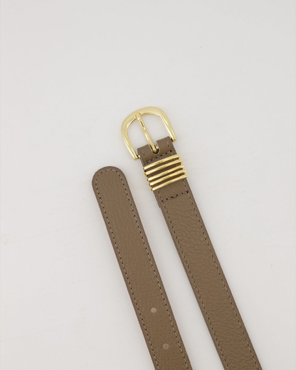 HAILEY | CINTURÓN DE PIEL TAUPE
