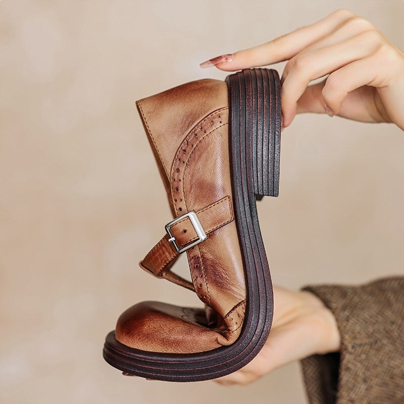 Verda - Elegante zapato de piel