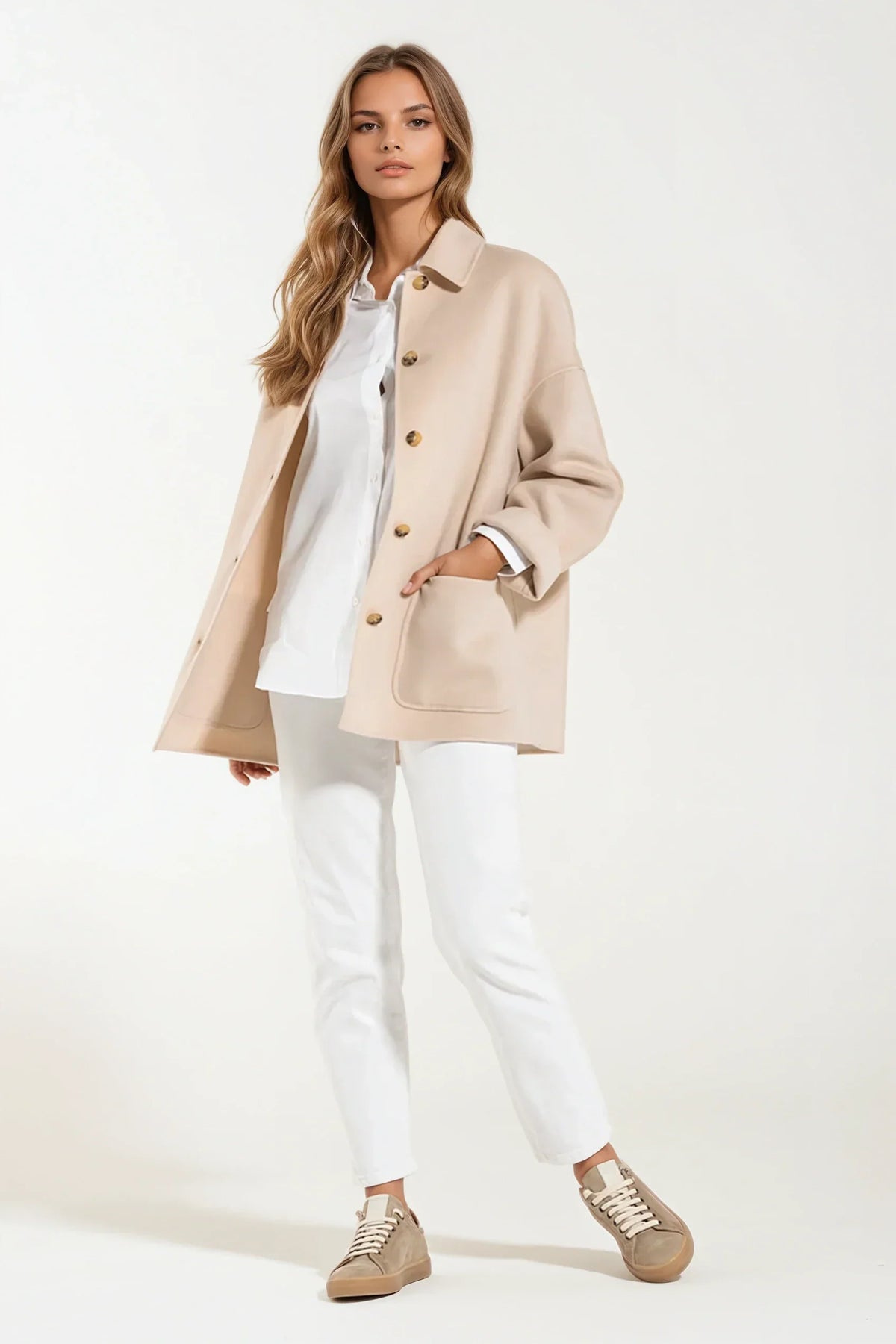 CHAQUETA BEIGE MONTAIGNE