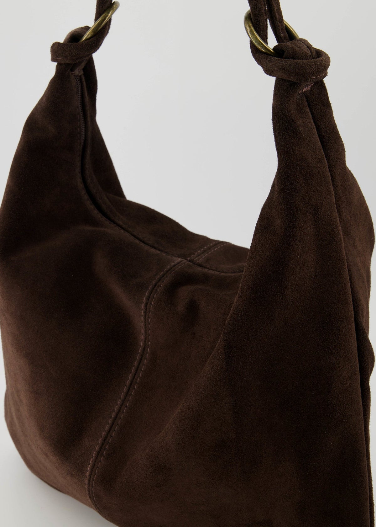 SUEZ | BOLSO DE HOMBRO MARRÓN OSCURO